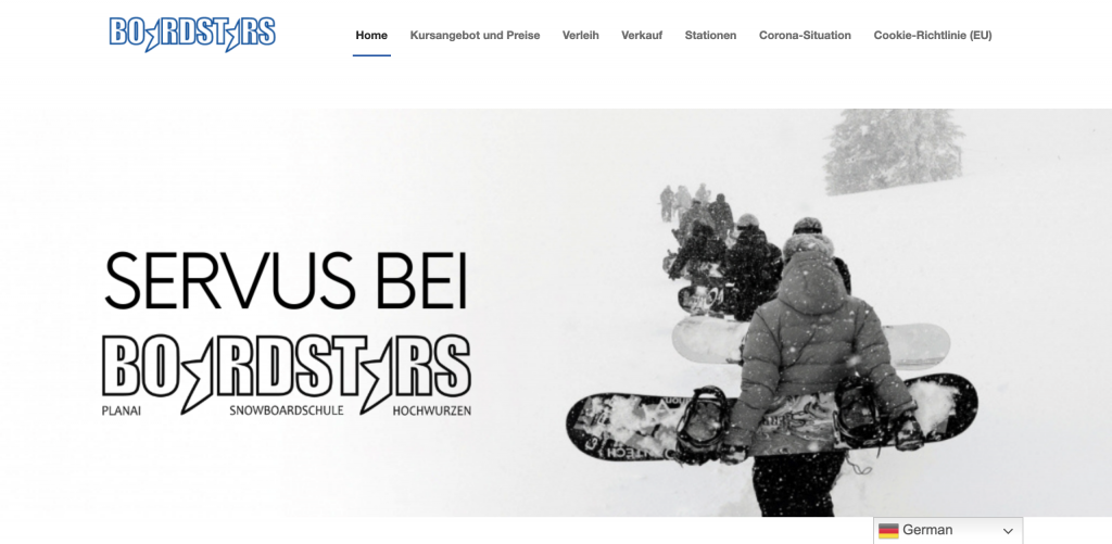 boardstars, snowboardschule, webseite, webdesign, marketing, graphic design, wordpress, webseitenerstellung